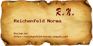 Reichenfeld Norma névjegykártya